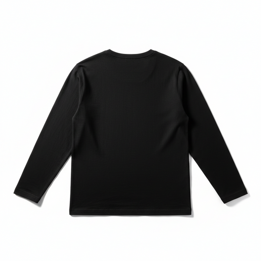 Unisex Black Long Sleeve Shirt