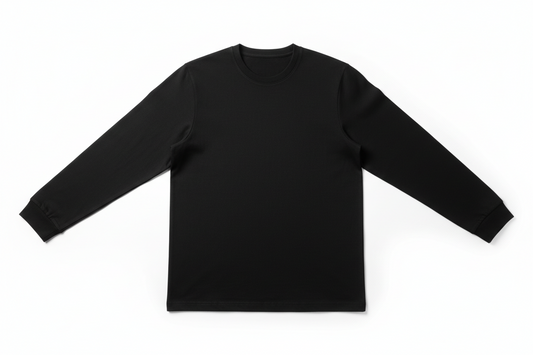 Unisex Black Long Sleeve Shirt