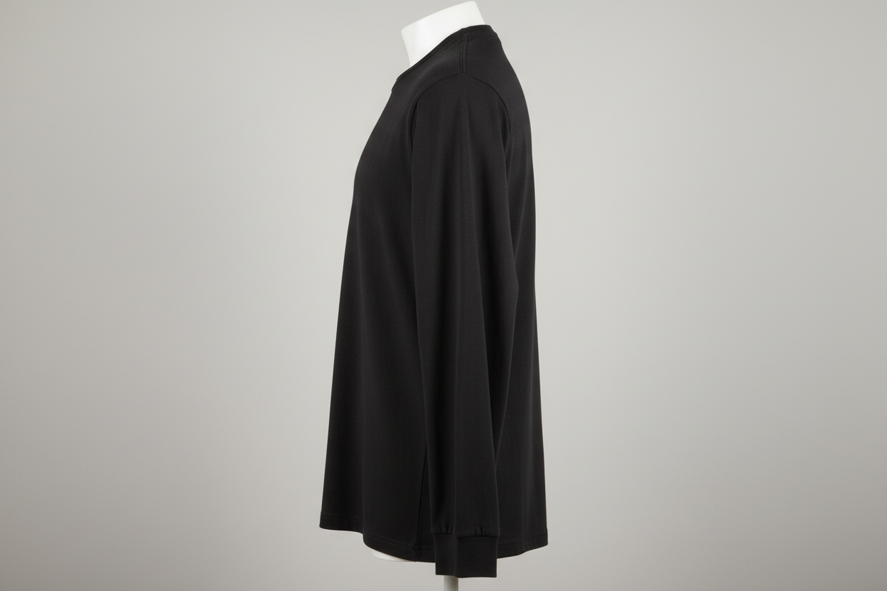 Unisex Black Long Sleeve Shirt